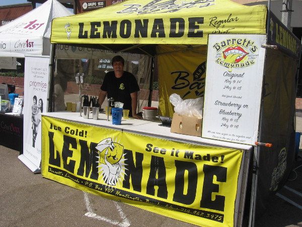 More ice cold lemonade! Sounds good on a hot summer day in San Diego's South Bay.