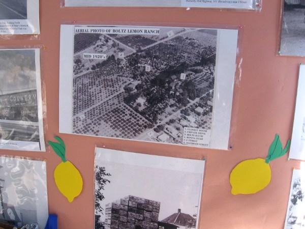 Aerial photo of the Boltz lemon ranch in the mid 1920's.