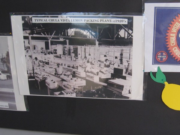 Typical Chula Vista lemon packing plant, circa 1920's.
