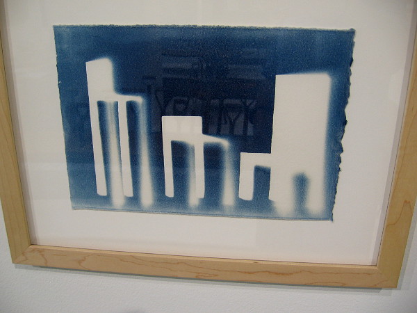 S/M/L, 2014, cyanotype by artist Tom Loeser.