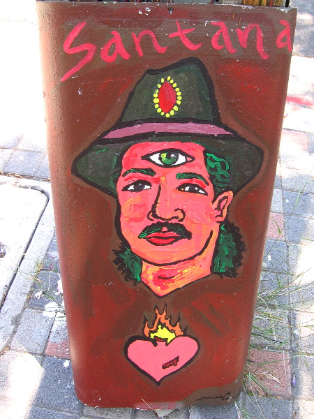 Legendary musician Santana has a third eye.