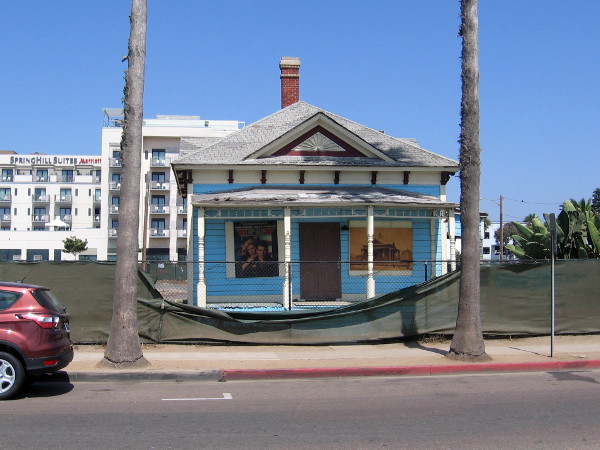 Photo from across North Pacific Street in Oceanside of the famous Top Gun house, an historical landmark that will be restored.