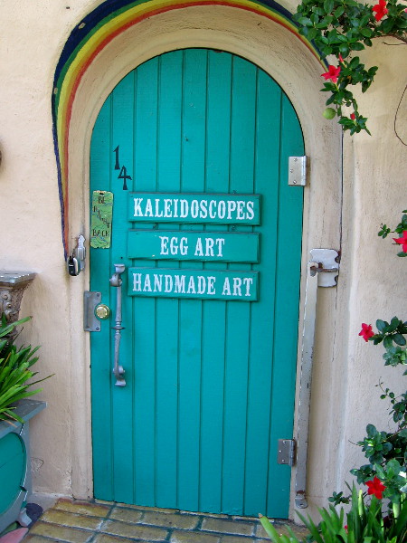The local artists in Studio 14 specialize in Kaleidoscopes, Egg Art and Handmade Art.