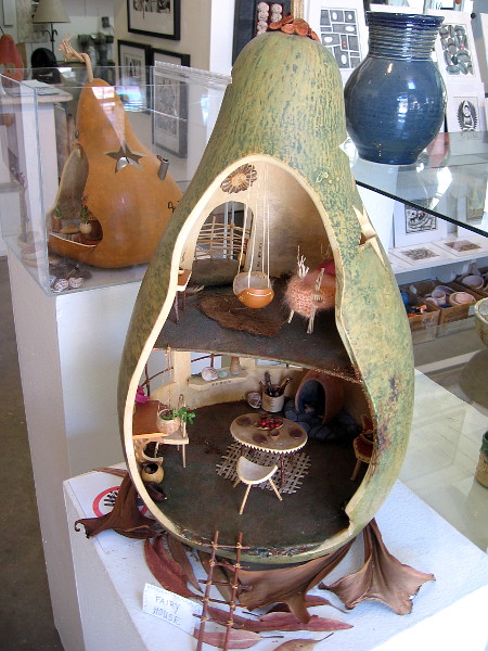 Mary-Ella Bowles in Studio 6 created this fun Fairy House out of a gigantic gourd!