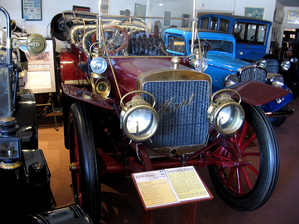 1910 Hunt Special, the only car ever manufactured in San Diego. This one car was produced by Mr. William Hunt of National City, ordered by Mr. Arnie Babcock, whose father built the Hotel del Coronado.