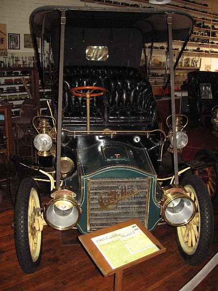1905 Cadillac Model F. This particular unrestored car was bought new by famed newspaper founder Ira Copley.