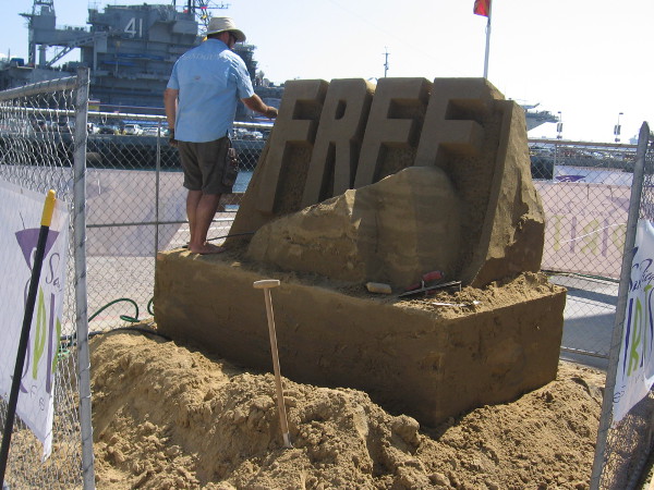 MTS will be promoting Free Ride Day on October 2 with this sand sculpture.