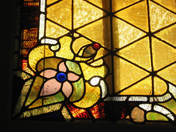 The beautiful art glass windows of the Berkeley remind one of the glowing stained glass found inside cathedrals.
