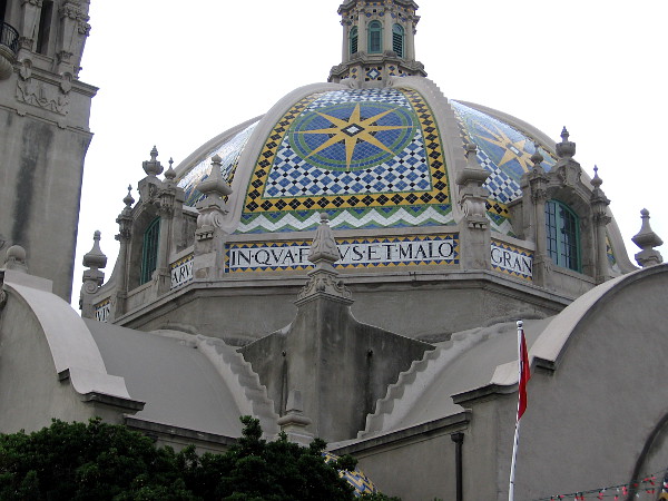 The amazing tile dome of the California Building, home of the Museum of Man.