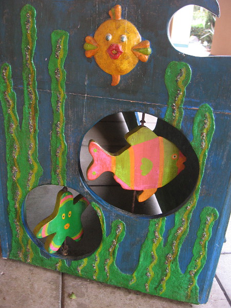 More sea life on a colorful bench!