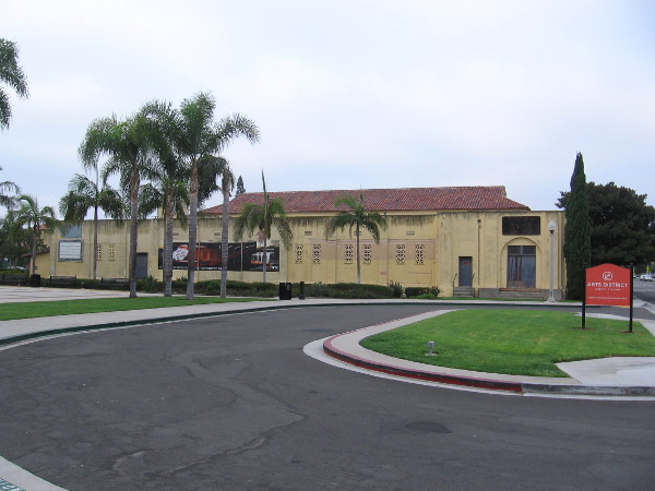 The old Base Exchange, Building 178, of now closed Naval Training Center San Diego, awaits renovation as a possible performance venue.