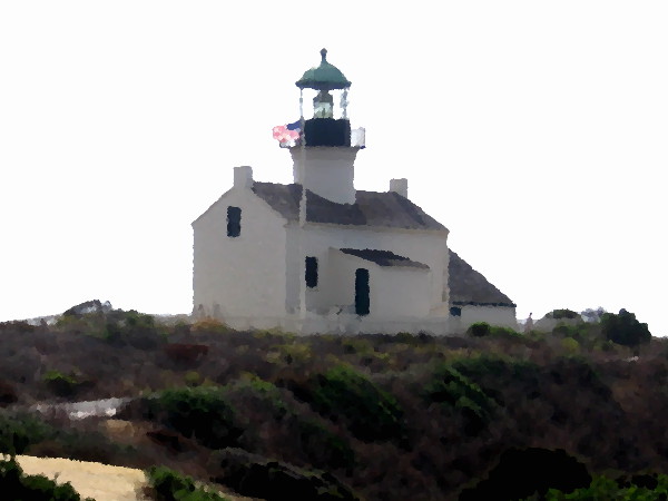 Old Point Loma Lighthouse at Cabrillo National Monument.