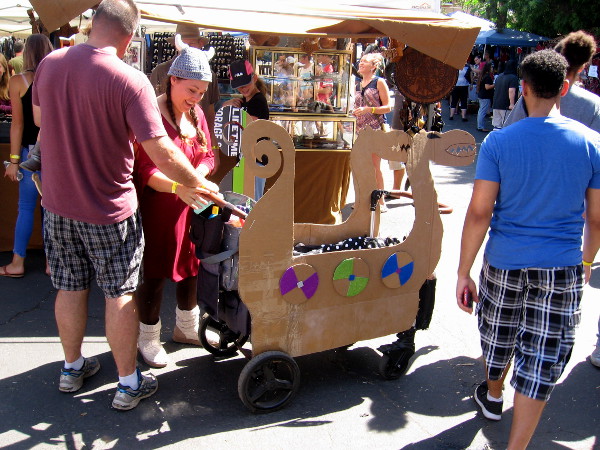 Shortly after I entered the Viking Festival, I spotted this rather unusual longship!
