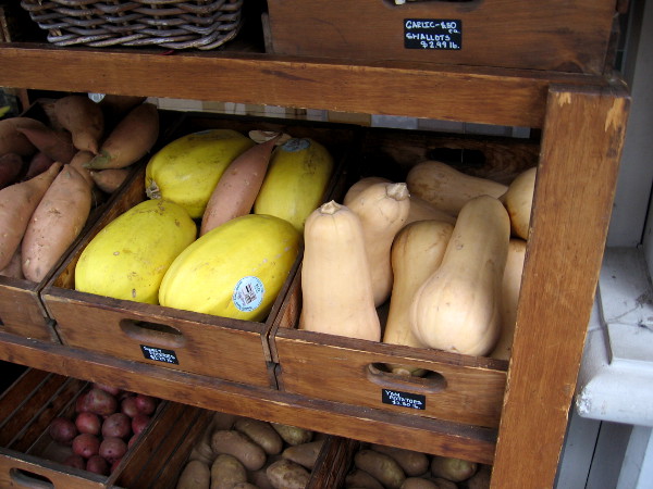 A variety of squash can be found along India Street in Little Italy.