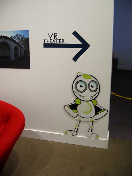 Around the corner is the VR Theater...