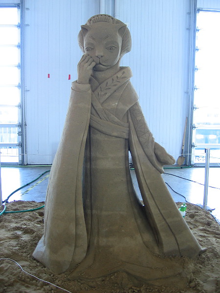 Who Are You?, a fantastic sand sculpture by World Master Agnese Rudzite-Kirillova from Latvia.