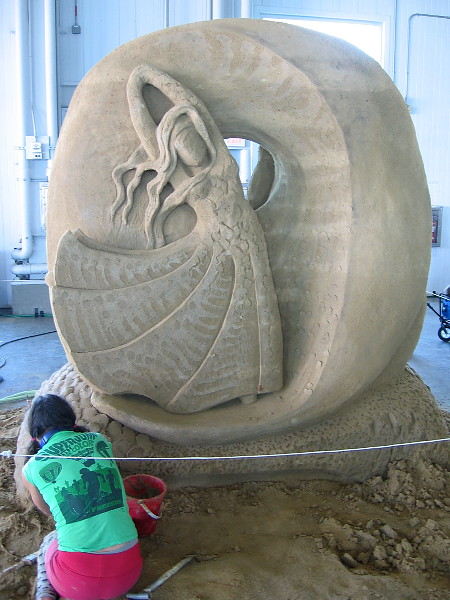 Let's Dance, a fanciful sand sculpture by World Master Meg Murray from Australia.