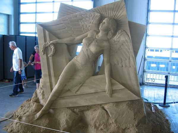 Another work of art. It seems a miracle that such a fine sculpture can be made out of sand.