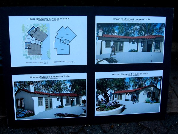 A poster on display during the event showed construction plans for the House of Mexico's cottage in Balboa Park.