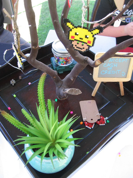 I saw all sort of creative stuff at a large variety of tables at the event. These items were created by the Legacy Creations Kids.