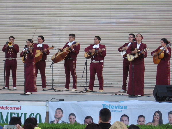 Mariachi Juvenil de San Diego perform during an event that celebrates Mexico's independence from Spain.