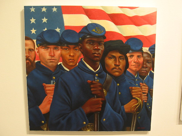 Stand Proud (Civil War Soldiers), 2016, oil on canvas, Kadir Nelson.