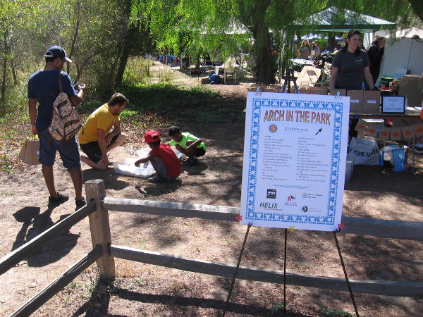 Kids learn about archaeology at Arch In The Park, an annual educational event at the Historic Ranch House in Los Peñasquitos Canyon Preserve.