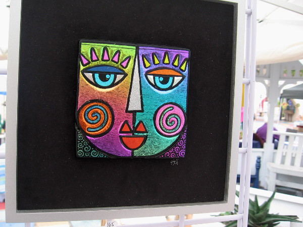 A fun, colorful face.