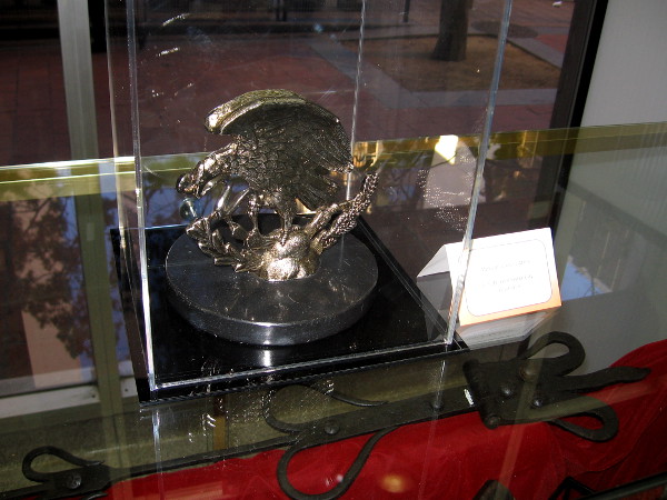 Mexican Coat of Arms. Gift from Sister City Tijuana.