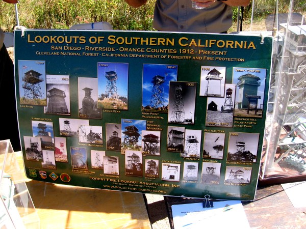 The Forest Fire Lookout Association had a cool display of all the Lookouts of Southern California.
