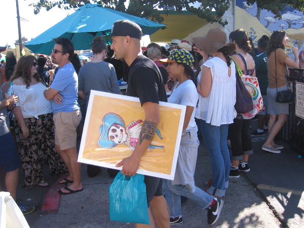 Lots of Day of the Dead themed merchandise could be found at various vendor booths about the festival.