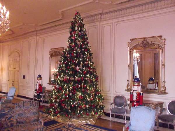A gorgeous Christmas tree inside the luxurious Westgate Hotel.