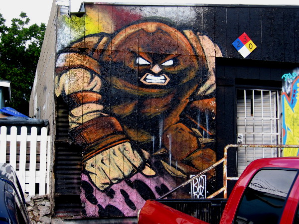 Juggernaut street art in Logan Heights.