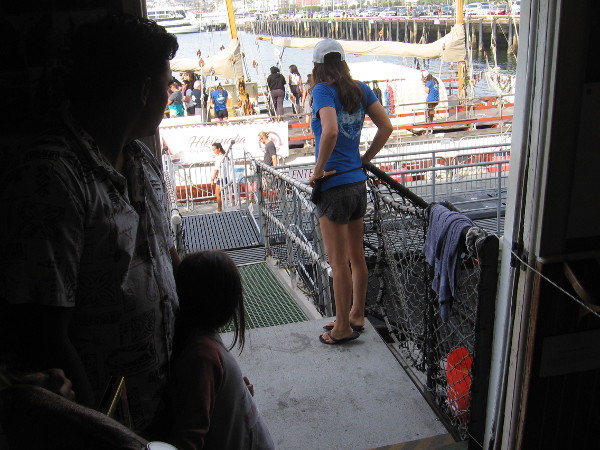 Almost to the front of the line!