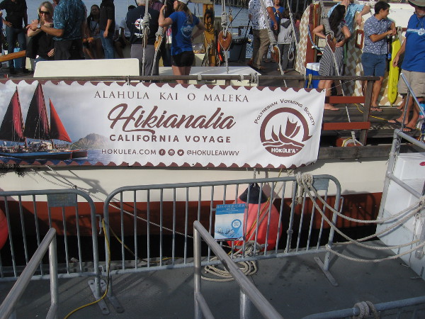 Getting ready to board the Hikianalia.