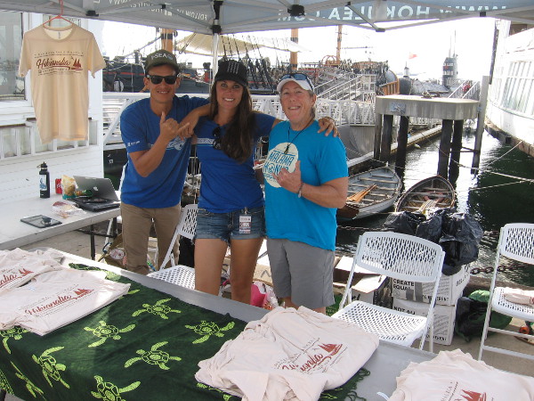 These friendly crew members selling t-shirts smiled for my camera!