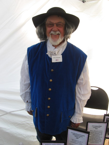 This friendly gent was dressed like William Brewster, a respected elder and leader of Plymouth Colony.
