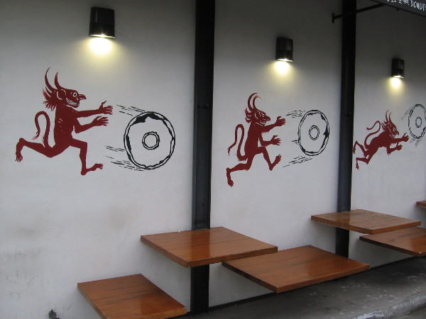 Devils roll some very tempting donuts.