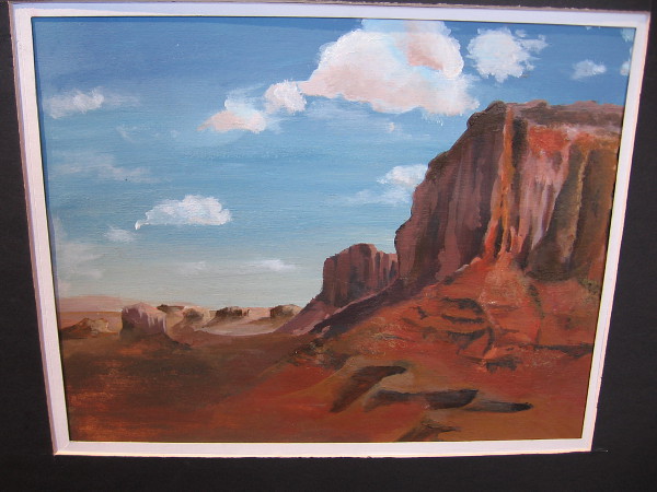 Improvised Explosive Device (I.E.D.), Siena Quinn, acrylic. Grossmont High School.