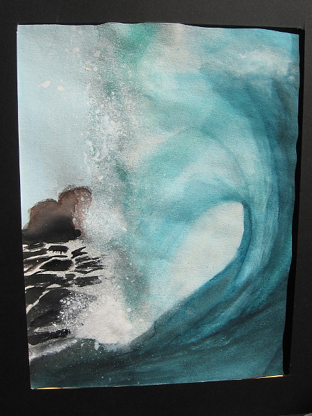 Ocean Eyes, Rand Akim, tempera. Valhalla High School.