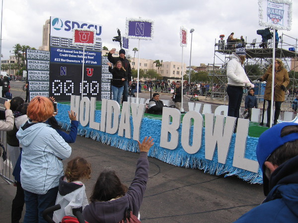 The Port of San Diego Holiday Bowl Parade headed down Harbor Drive the morning of New Year's Eve. Chilly, drizzly weather couldn't stop the America's Largest Balloon Parade!