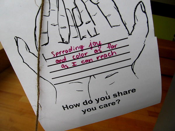 Spreading joy and color as far as I can reach.