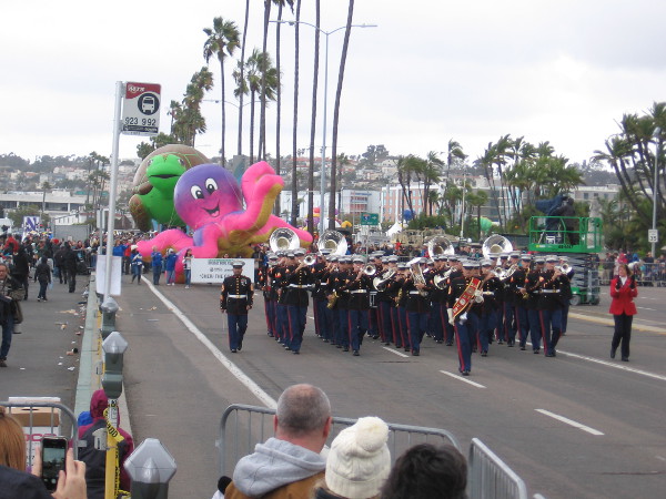 Here comes Marine Band San Diego.