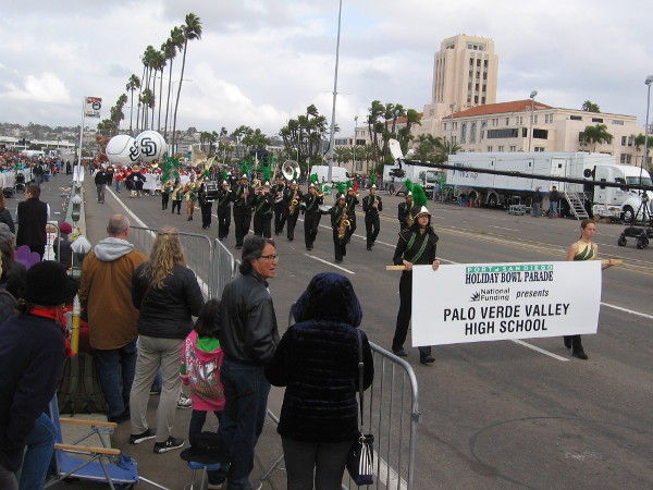 Another marching band! This one comes from Palo Verde Valley High School.