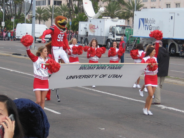 The Utes also had a big contingent in the Holiday Bowl Parade.