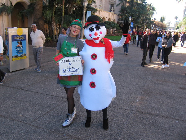 I learned Santa Claus would be hanging out in front of the Starlight Bowl.
