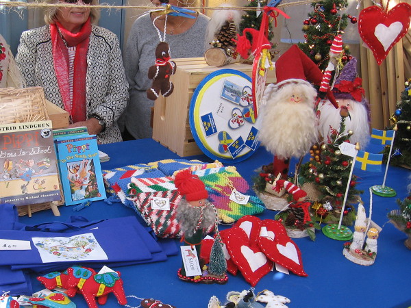 The House of Sweden always has lots of Christmas crafts and fun holiday stuff on display.