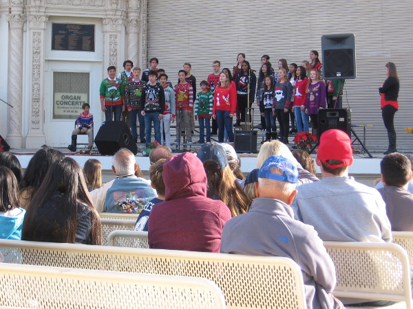 Back at the Spreckels Organ Pavilion, the super talented group Chamber Bravura performs. They've sung several times at Carnegie Hall!