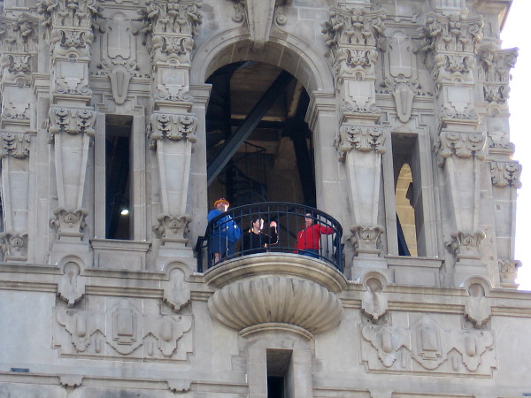 Visitors to Balboa Park see a magical landscape from a window-like balcony high in the California Tower.