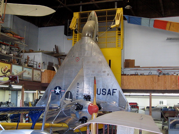 Ryan X-13 experimental vertical take-off jet (VTOL) created by the Ryan Aeronautical Company of San Diego. This aircraft was test flown in 1955 at Edwards Air Force Base.
